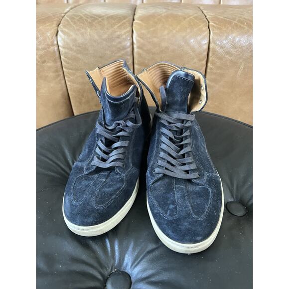Lavati Navy-mid Italian Leather Sneackers US 11 main image 4